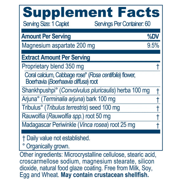 Ayush Herbs Carditone ingredients label showing herbal formula and supplement facts for blood pressure support