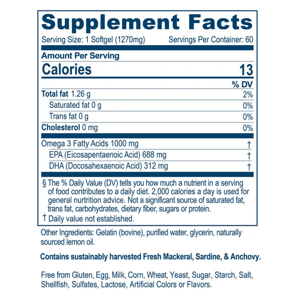 High Omega3 1270mg Ayush Herbs