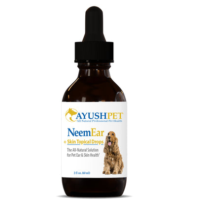 Pet Neem Ear & Skin Drops 2 fl oz Ayush Herbs