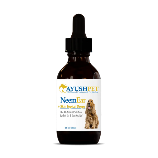 Pet Neem Ear & Skin Drops 2 fl oz Ayush Herbs