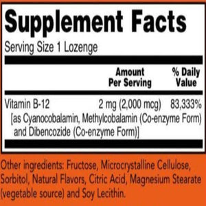 B-12 2000 mcg NOW