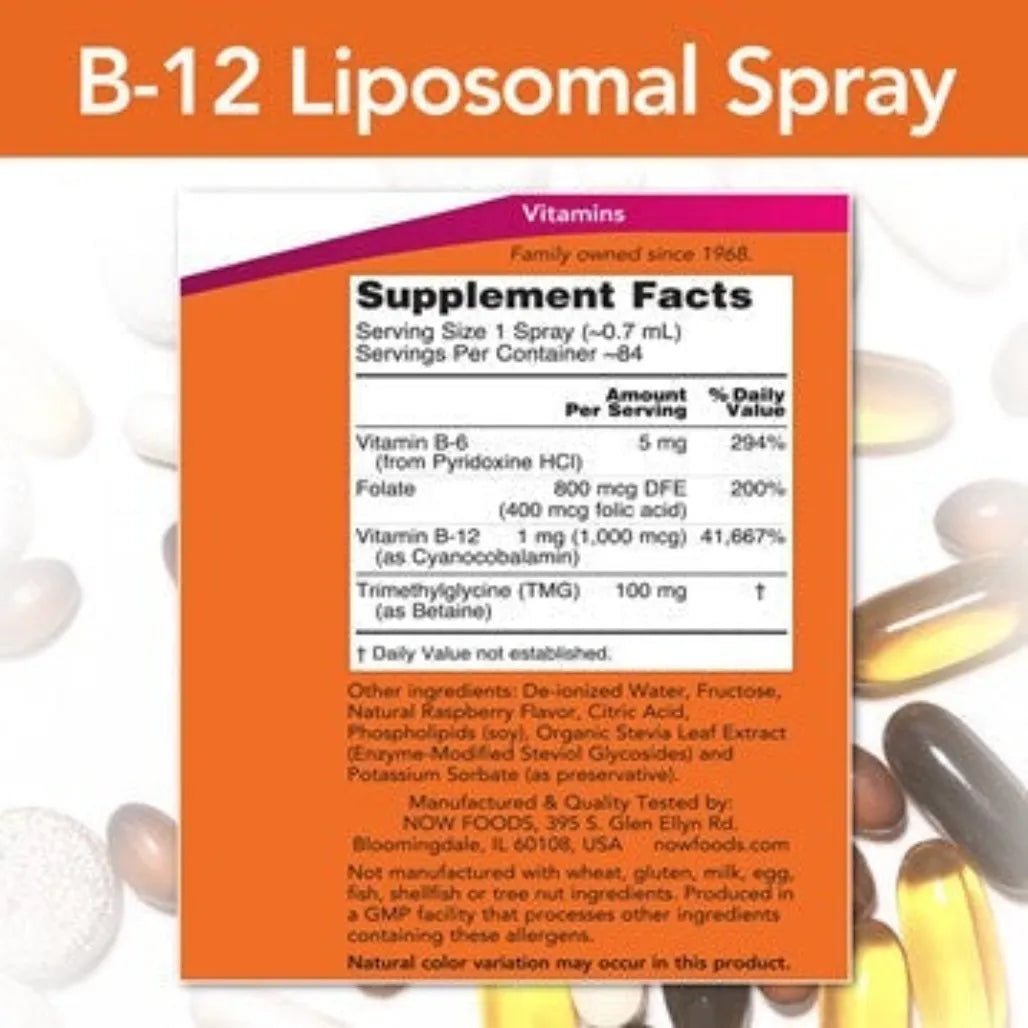 B-12 Liposomal Spray NOW