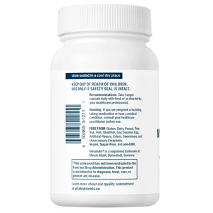 About B-12 / Methyl Folate by Vital Nutrients - 100 Vegetarian Capsules | Promotes a Healthy Nervous System