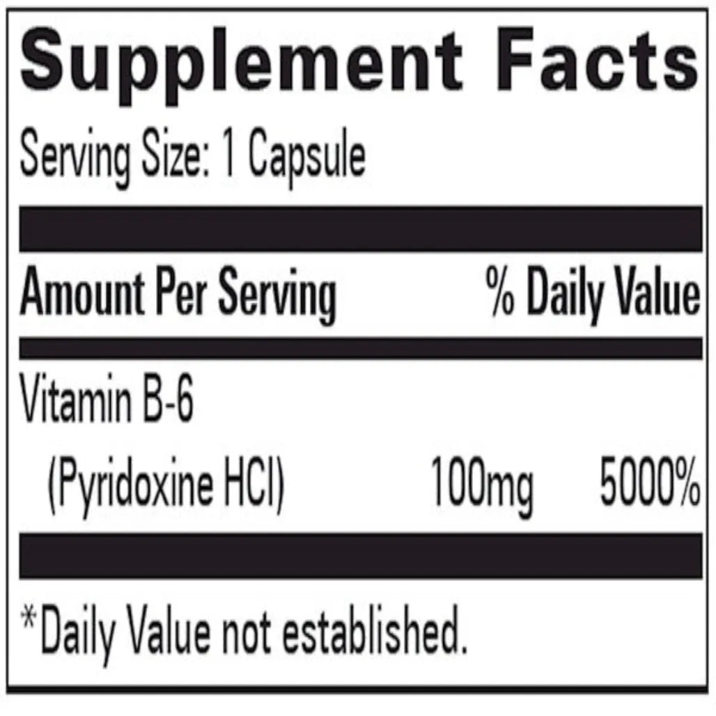 B-6 100 MG Progressive Labs