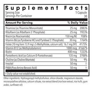 B-Complex + 10 mg L-Methylfolate by MethylPro
