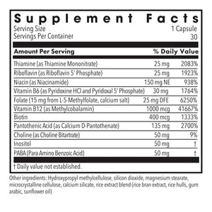 B-Complex + 15 mg L-Methylfolate by MethylPro