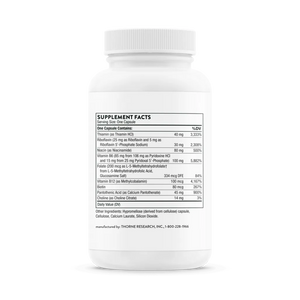 Thorne B-Complex #6 NSF 60 caps supplement facts