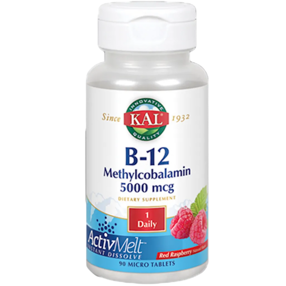 B12 Methylcobalamin 5,000 mcg Raspberry KAL
