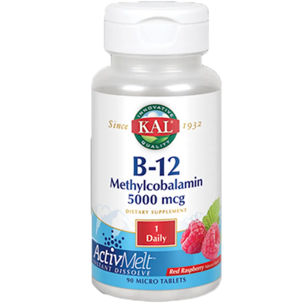 B12 Methylcobalamin 5,000 mcg Raspberry KAL