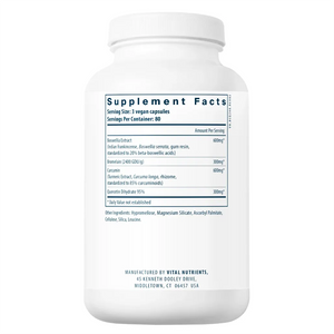 Ingredients of BCQ Dietary Supplement - Boswellia Serrata Gum Extract