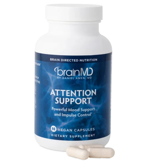 Brain MD Attention Support Vegan Capsules by BrainMD | Mood Support Supplement