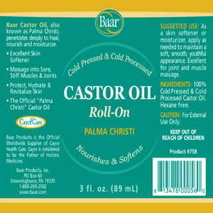 Castor Oil Roll-On Baar Products