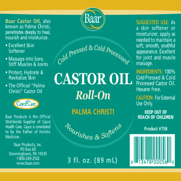 Castor Oil Roll-On Baar Products