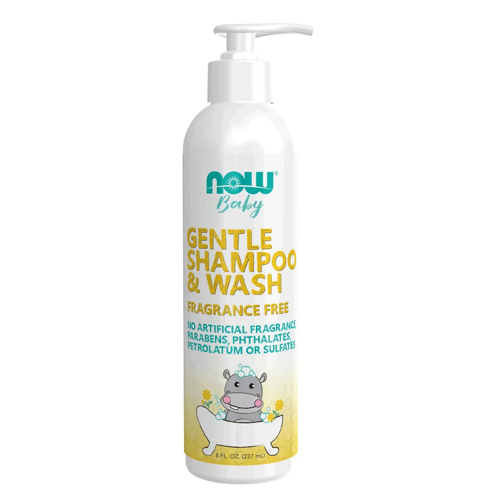 Baby Shampoo Wash Fragrance Free 8oz Now