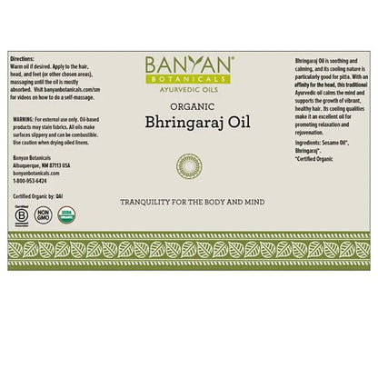 Bhringaraj Oil, Organic 12 oz Banyan Botanicals