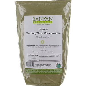 Brahmi/Gotu Kola Leaf Powder Organic 1 lb Banyan Botanicals