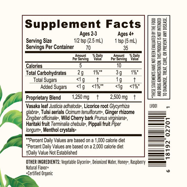 Bronchial Support Syrup, Organic 6 fl oz Banyan Botanicals