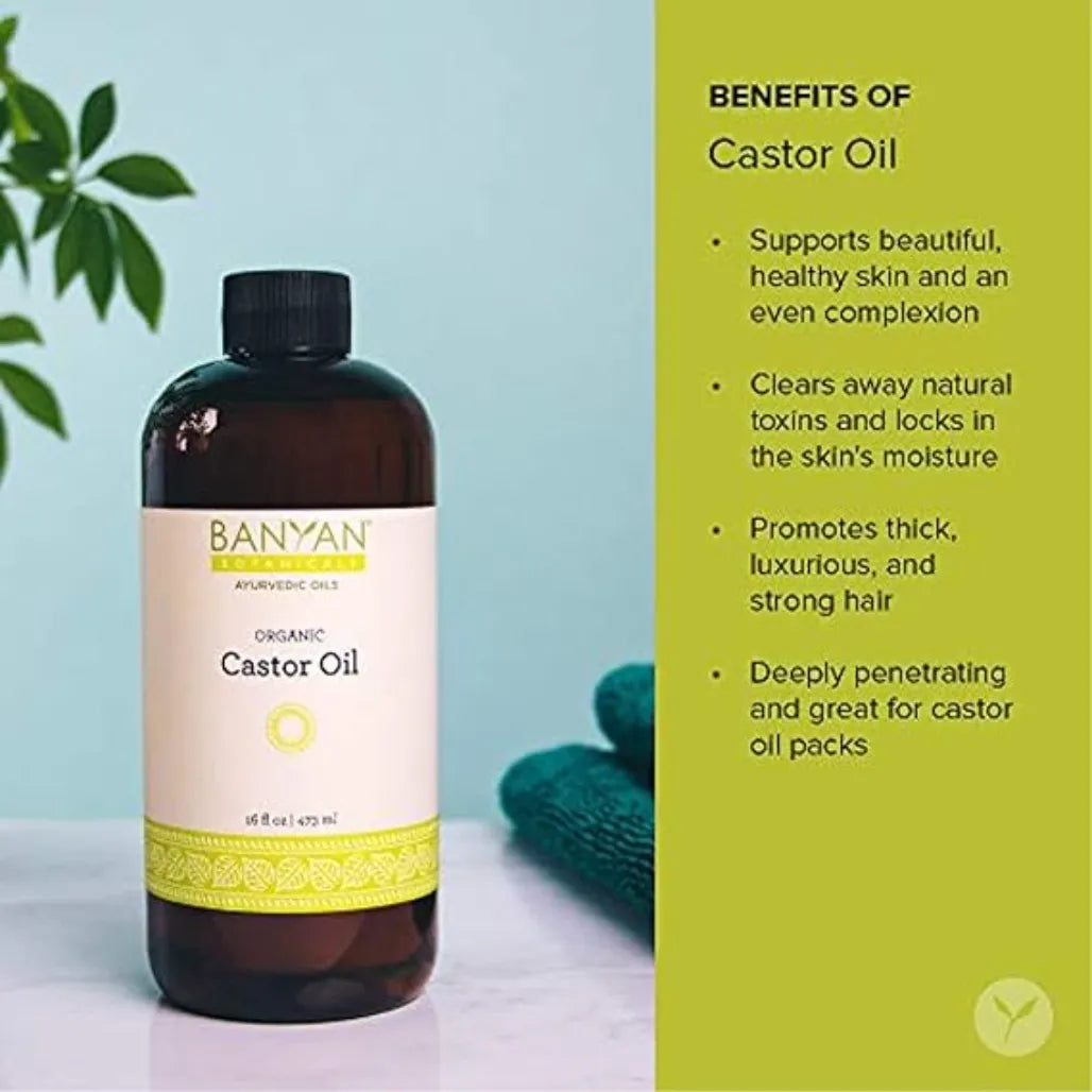 Castor Oil, Organic 16 oz Banyan Botanicals