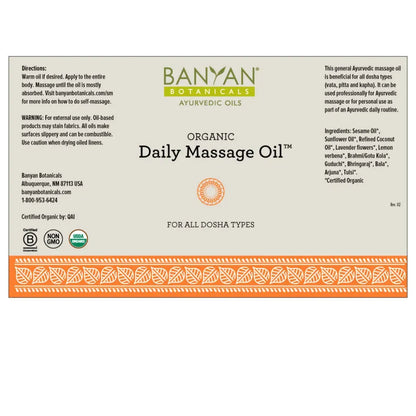Daily Massage Oil 4 fl oz Banyan Botanicals