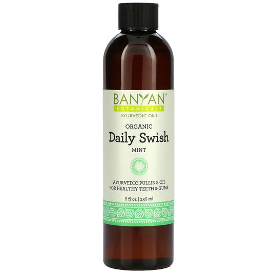 Daily Swish Oil Pulling, Organic 8 fl oz Banyan Botanicals