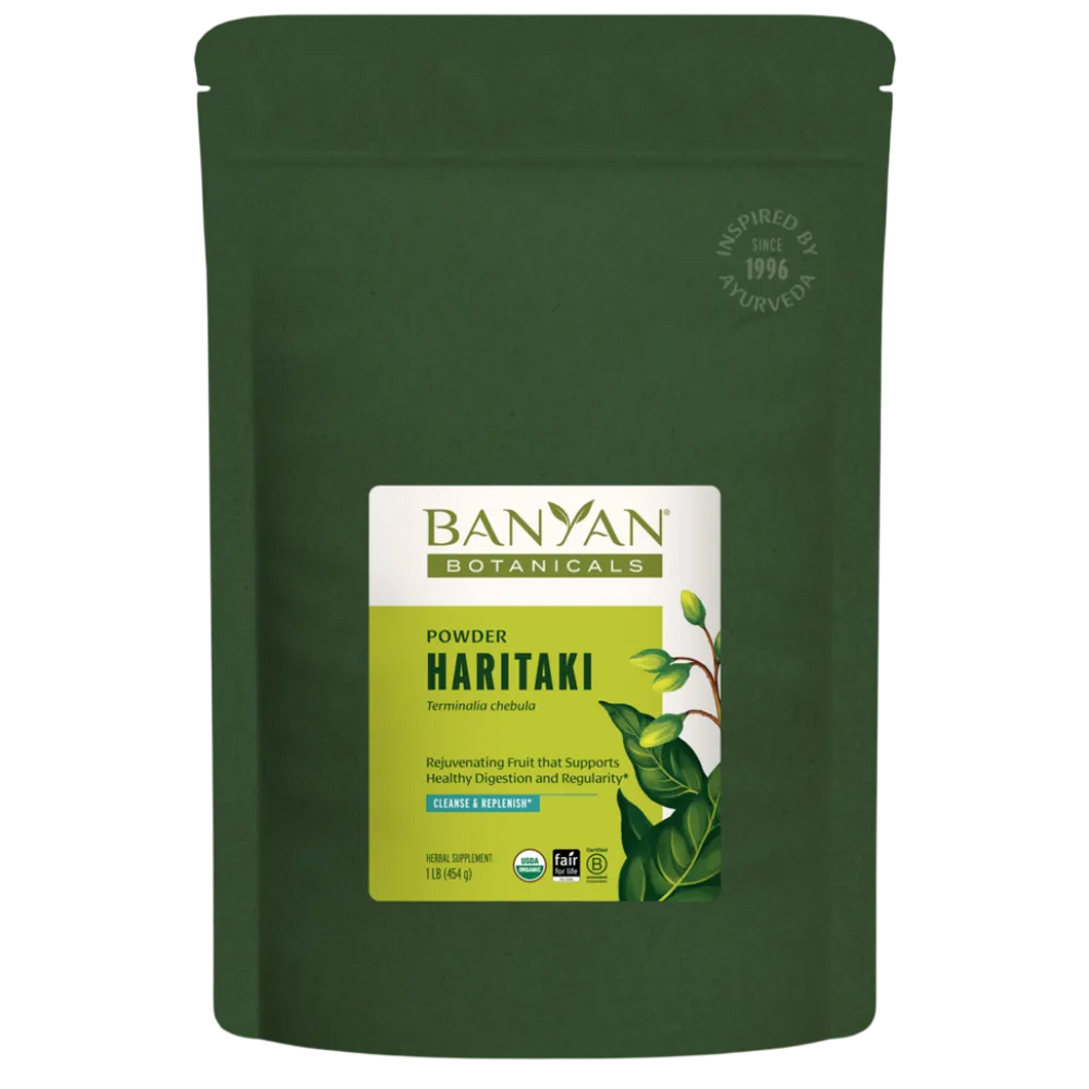 Haritaki Fruit Powder, Organic 1 lb Banyan Botanicals