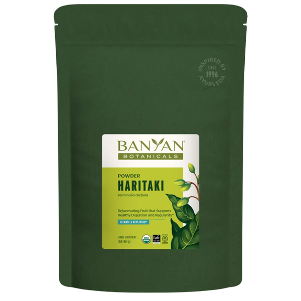 Haritaki Fruit Powder, Organic 1 lb Banyan Botanicals