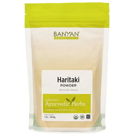 Haritaki Fruit Powder, Organic 1 lb Banyan Botanicals