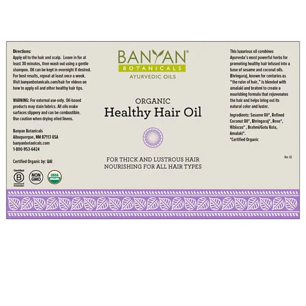 Healthy Hair Oil 12 fl oz Banyan Botanicals