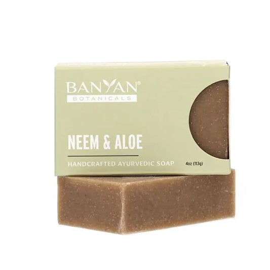 Neem Aloe Soap by Banyan Botanicals at Nutriessential.com