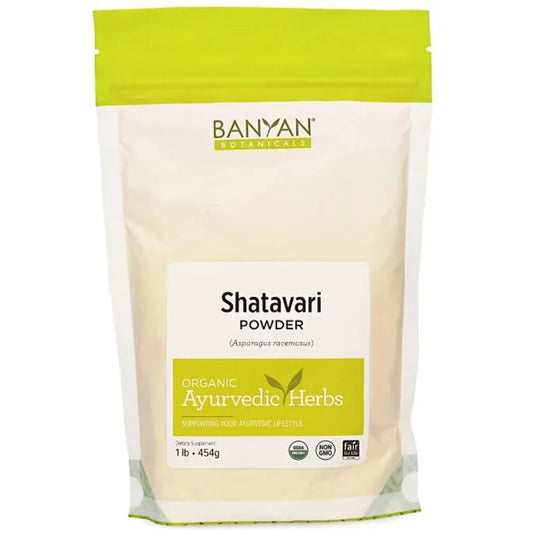 Shatavari Root Powder, Organic 1 lb Banyan Botanicals