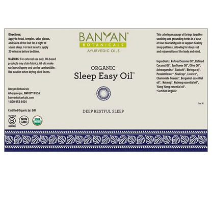 Sleep Easy Oil, Organic Banyan Botanicals