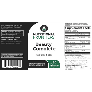 Beauty Complete BY Nutritional Frontiers