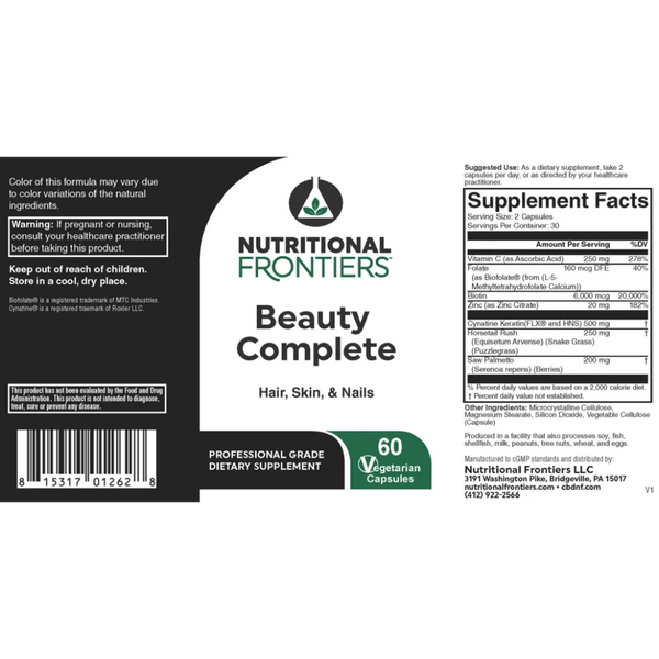 Beauty Complete BY Nutritional Frontiers