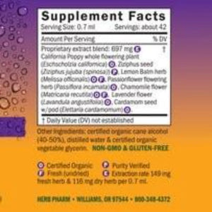 Bed Time Spray Herbs On The Go by Herb Pharm ingredients
