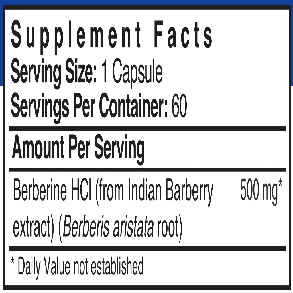 Berberine 500 mg Patient One