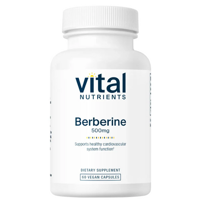 Berberine 500mg by Vital Nutrients - 60 Capsules | Cardiovascular Health