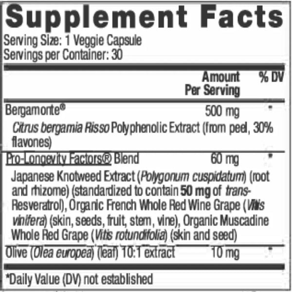 Bergamot Cholesterol Support - Reserveage