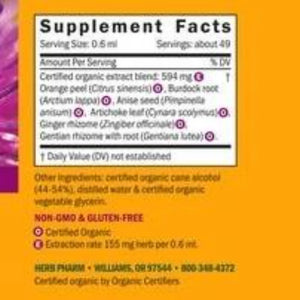 Better Bitters Classic Herb Pharm ingredients