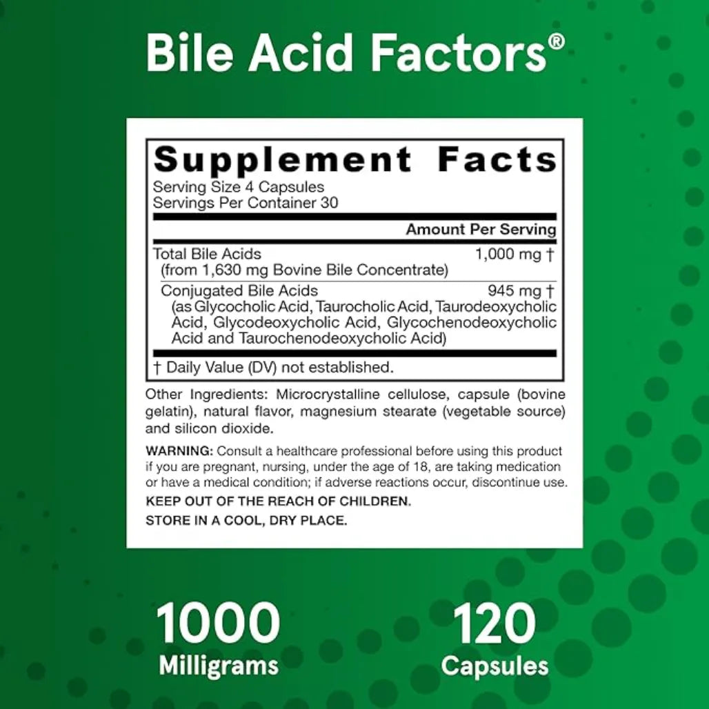Bile Acid Factors by Jarrow Formulas at Nutriessential.com
