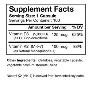 Vitamin D3 5000 Plus Nat MK-7 Bio-Design