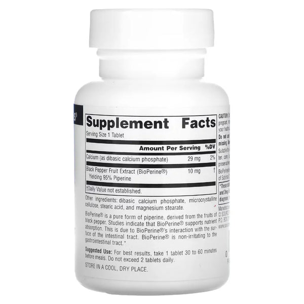 BioPerine 10 mg Source Naturals