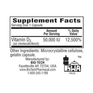 D3-50 50,000 IU Bio-Tech