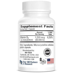 D3-50 50,000 IU Bio-Tech
