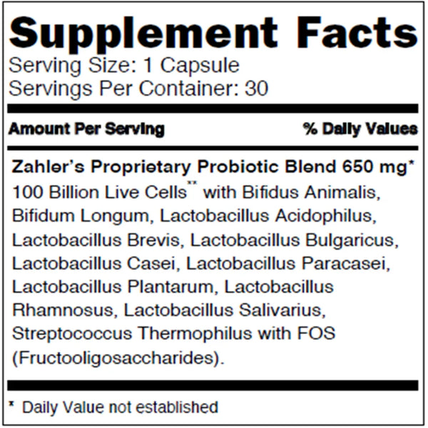 BioDophilus 100B by Advanced Nutrition by Zahler