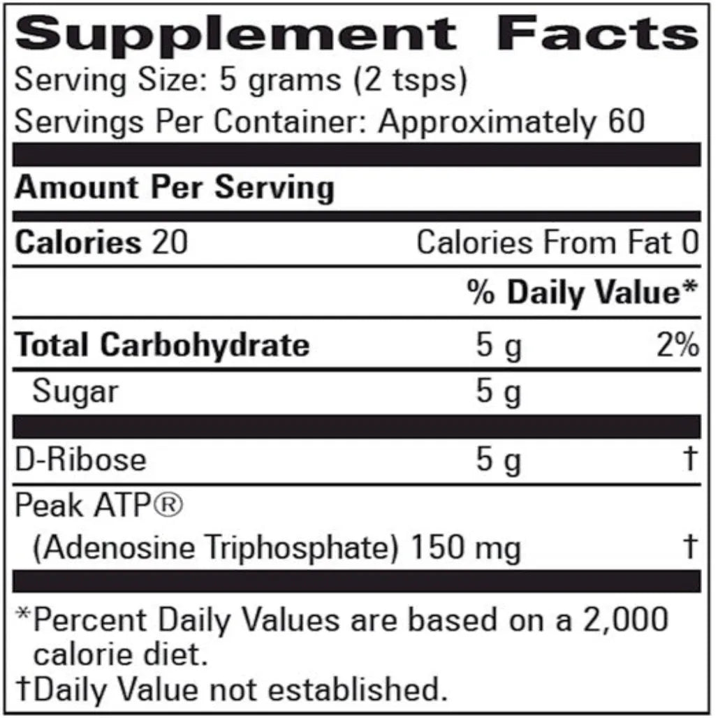 BioEnergy Ribose with Peak ATP Progressive Labs