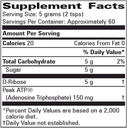 BioEnergy Ribose with Peak ATP Progressive Labs