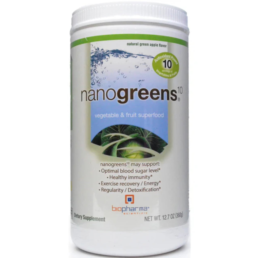 NanoGreens10 Green Apple 12.7 oz BioPharma Scientific