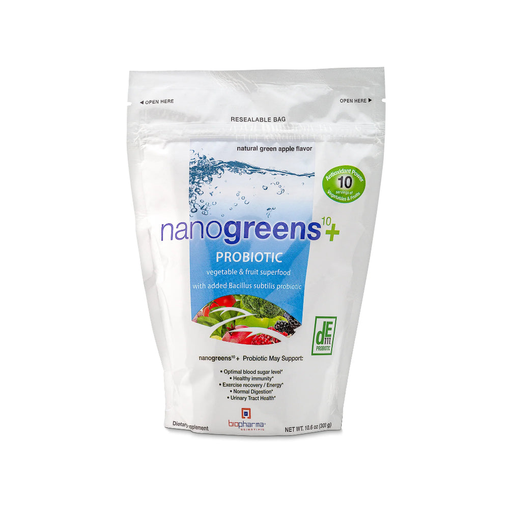 NanoGreens+ Probiotic Strawberry BioPharma Scientific