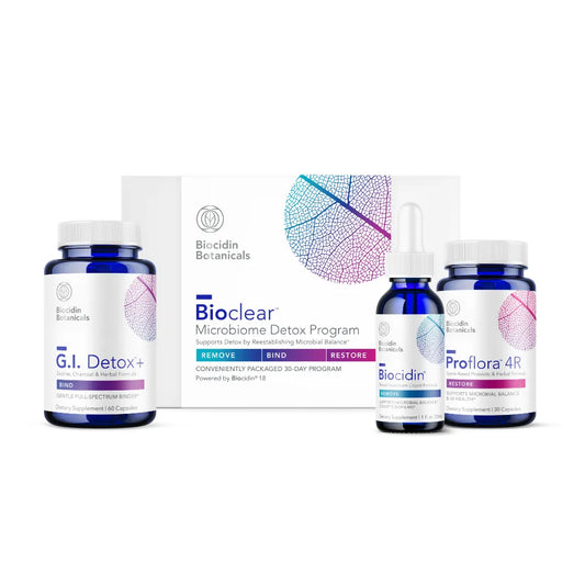 Bioclear Microbiome Detox Program with Biocidin Liquid Biocidin Botanicals