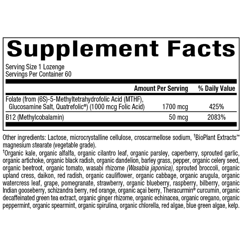 Bioclinic Naturals 5-Mthf & B12 - 60 Loz | Nutriessential